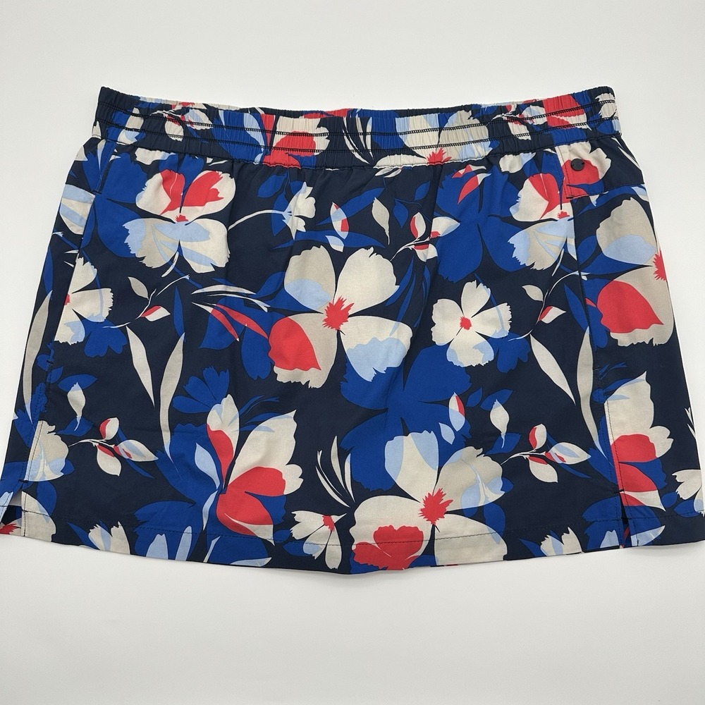 Tommy Bahama Skirt Skort Womens Size XL Red Blue Floral Golf Tennis Island‎ Zone
